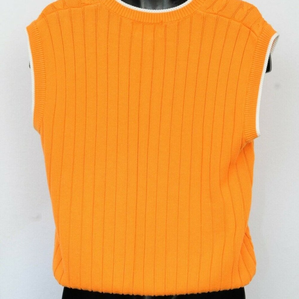 Joe College University of Tennessee Volunteers UT Sweater Vest Cable Knit Mens M - Picture 3 of 6